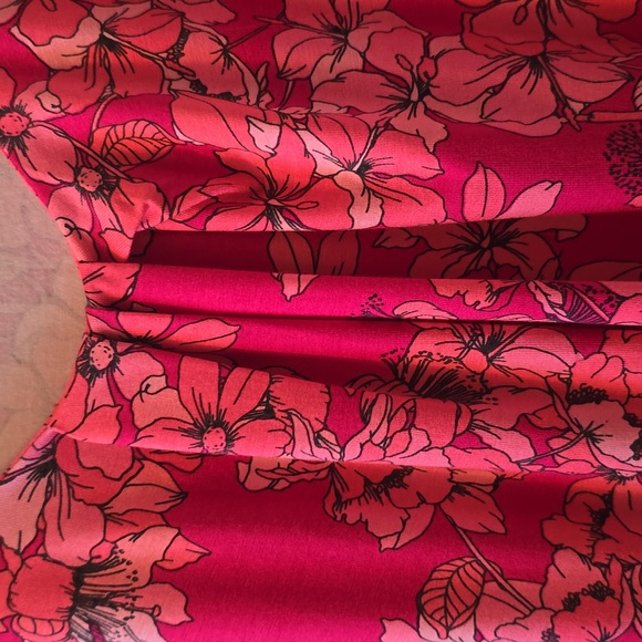 LIZ CLAIBORNE BRAND WOMEN'S PLUS PINK FLORAL SUMMER TANK TOP SIZE XXL - Picture 3 of 16